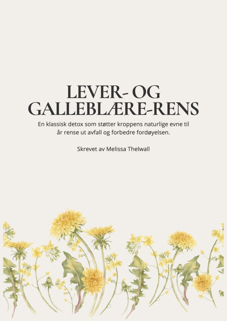 LEVER- OG GALLEBLÆRE-RENS, MELS, Melissa Thelwall